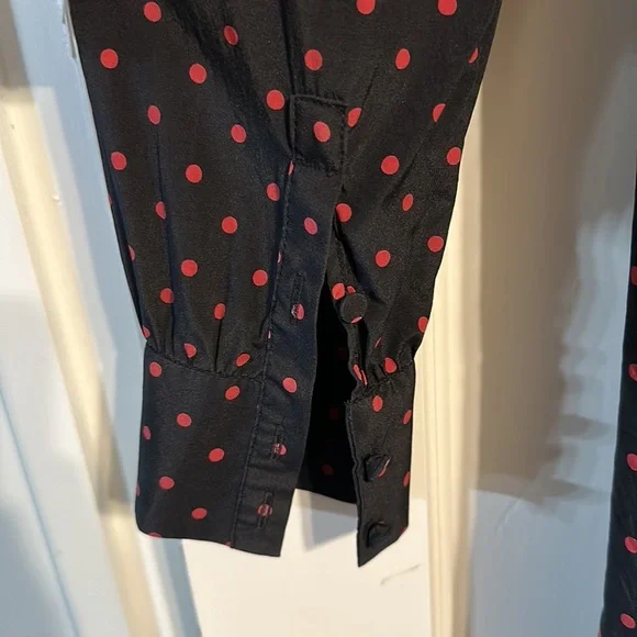 Veronica Beard Linley Tie Neck Long Sleeve Mini Dress Tunic Long Top Size 4 - Picture 13 of 17